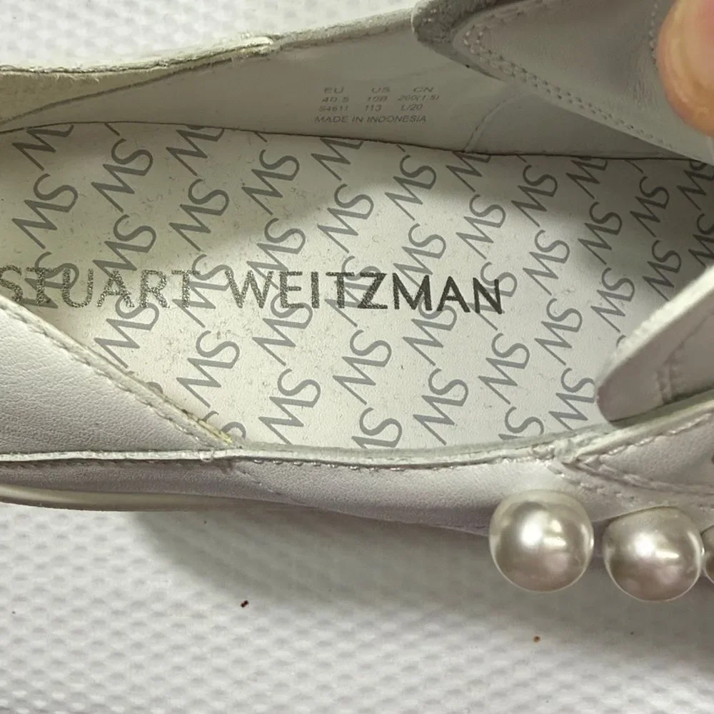 Stuart Weitzman Goldie Convertible Womens Leather Low-top sneakers Size 10